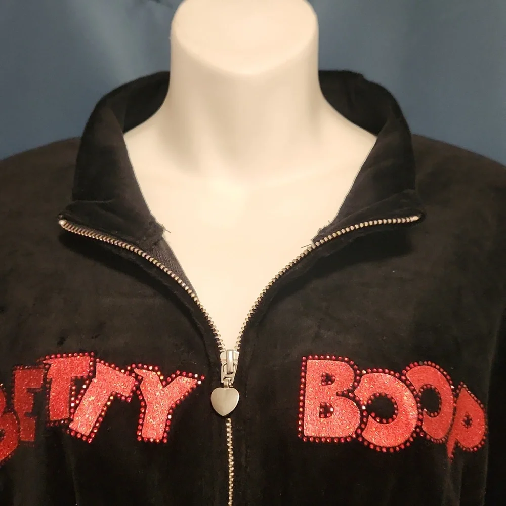 ⚜️Dolls Kill x Betty Boop "Such A Flirty Toon" Zip Up Corset Sweater/Jacket, 1X - Picture 4 of 15